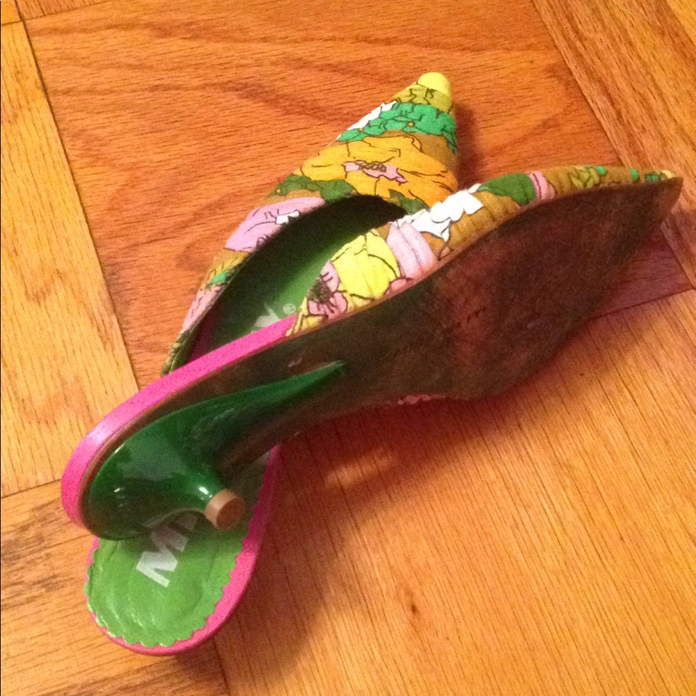 ☀️MISS SIXTY ☀️ multicolored summer shoes,size 39 - Picture 3 of 6